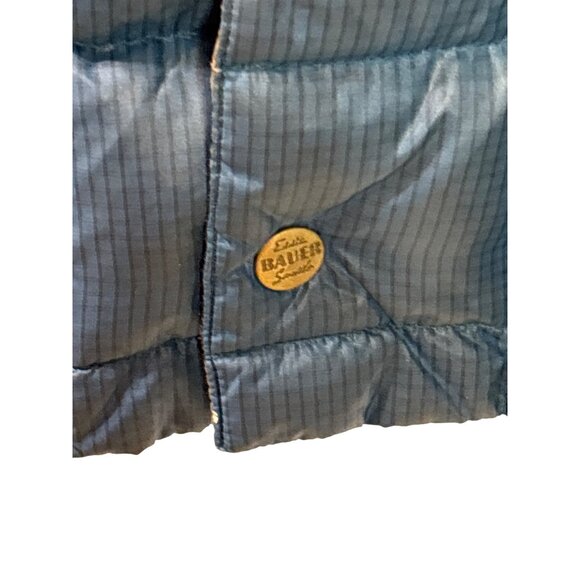 Vtg Eddie Bauer 550 Fill Power Down Jacket Mens M Blue Lightweight Down flawed - Picture 3 of 8